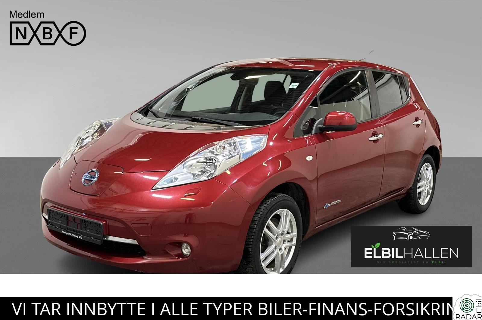 NISSAN LEAF KAMERA/CRUISE/5xVARMESETER/VARMEPUMPE/EU OK AUG 2027++