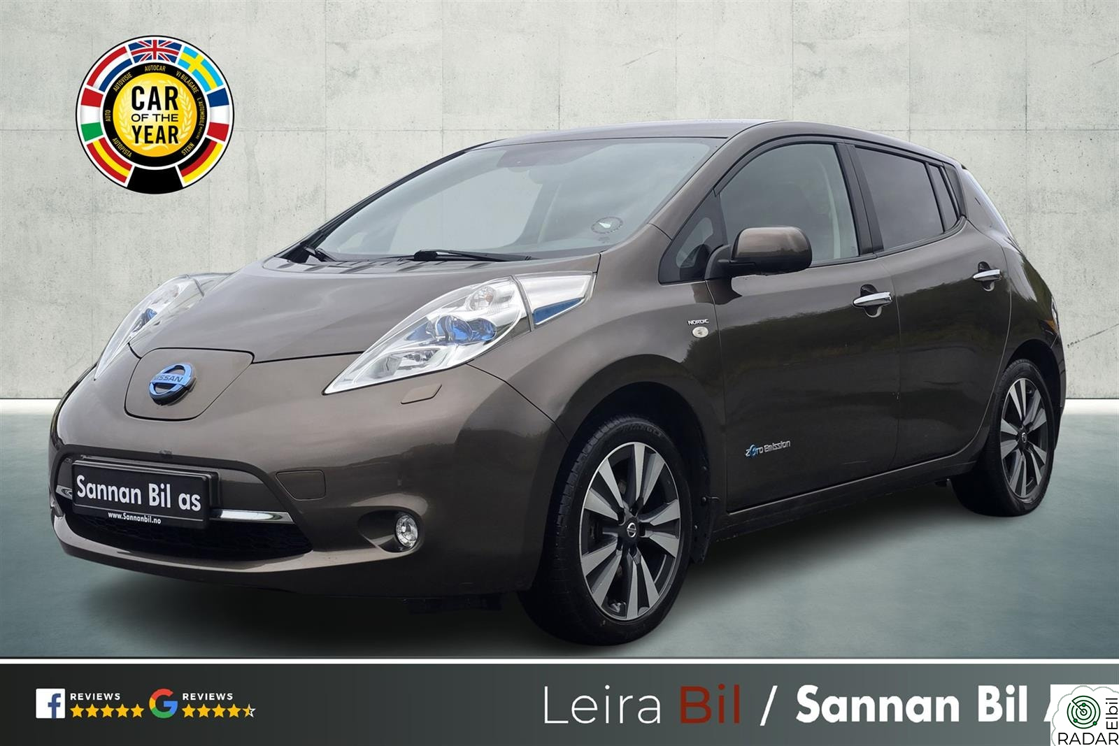 NISSAN LEAF 30kWh Nordic Edition **ÉN EIER|NY SERVICE|RATTVARME|BOSE**