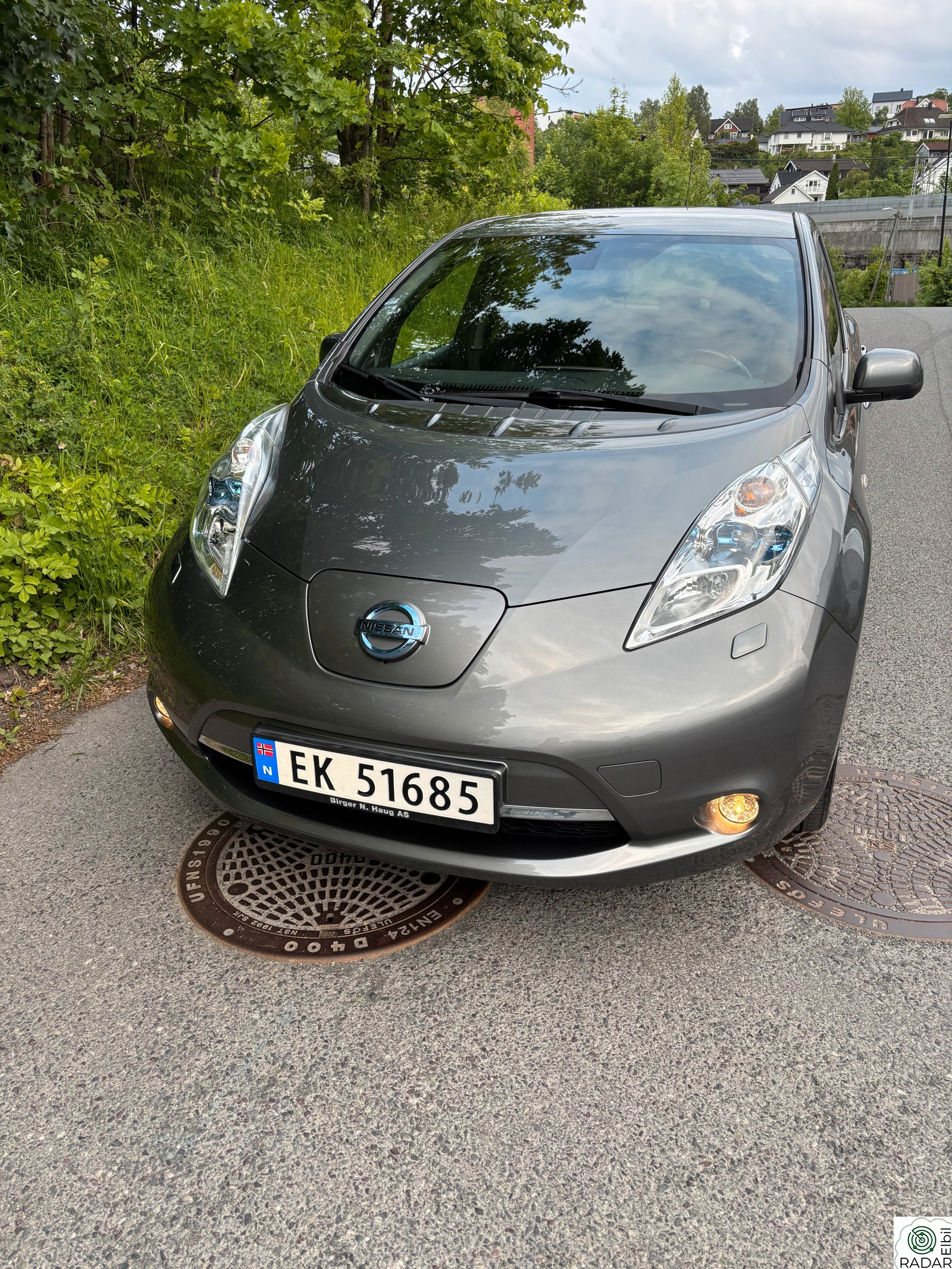 NISSAN LEAF 30kWh Tekna 30kWh, LAV KM, RKAMERA, NAVI, EU OK TIL MAI 2027