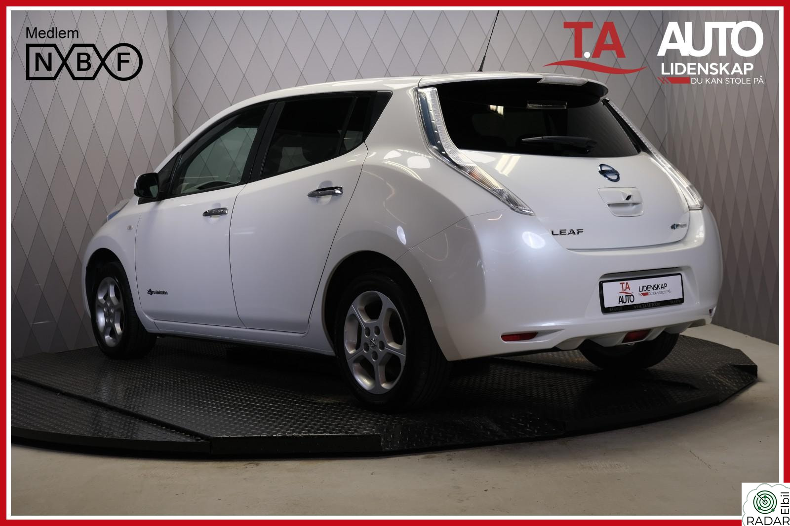NISSAN LEAF 30kWh 30kWh DAB ISOFIX NAVIGASJON BLUETOOTH KAMERA V.RATT