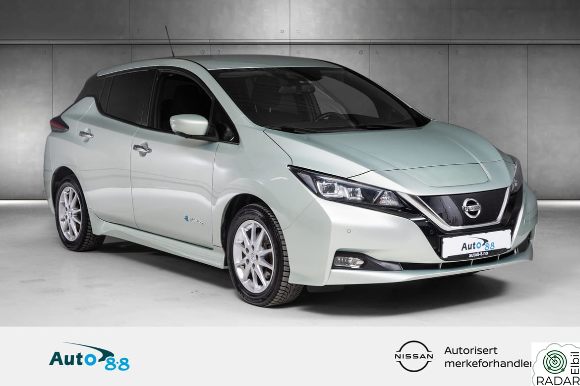 NISSAN LEAF 40kWh / LAV KM! / NY SERVICE+EU / VARMEPUMPE / ++!