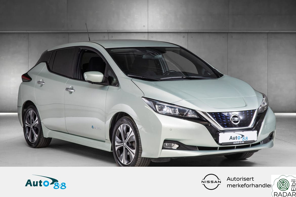NISSAN LEAF 40kWh /BRUKTBILKAMPANJE/NAVI/DAB+/KAMERA/VARMEPUMPE/NY.EU/