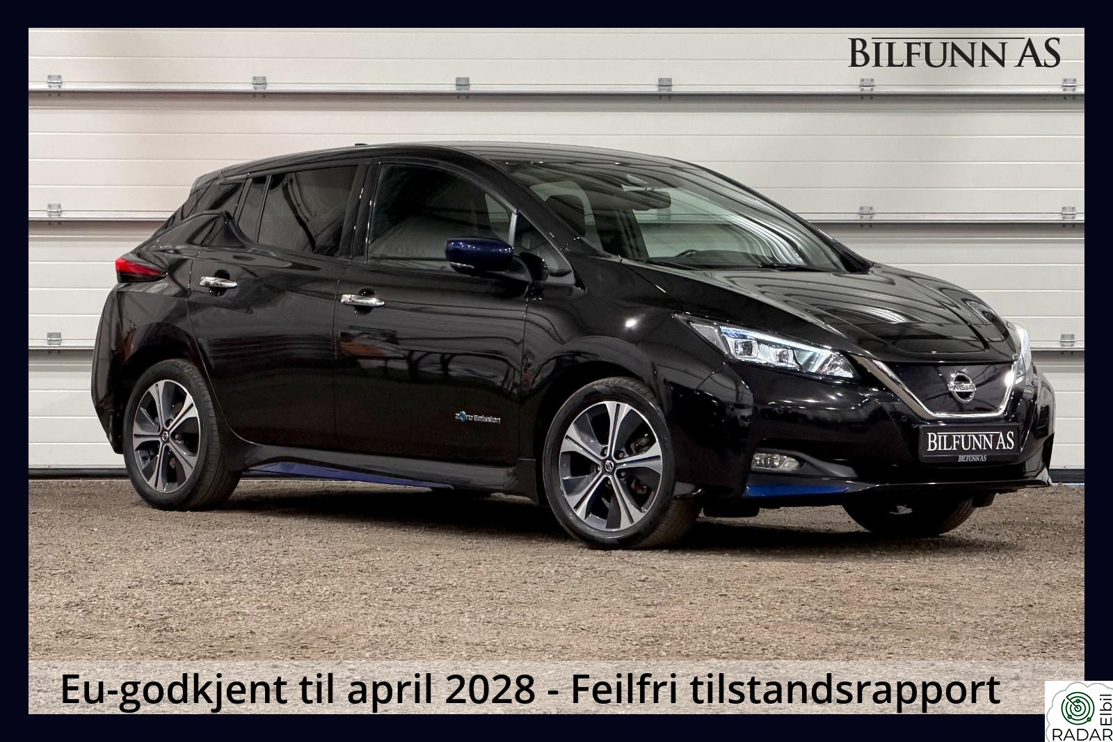 NISSAN LEAF 40kWh 40 kwh Komplett servicebok, LED, ACC Norsk, 1 eier