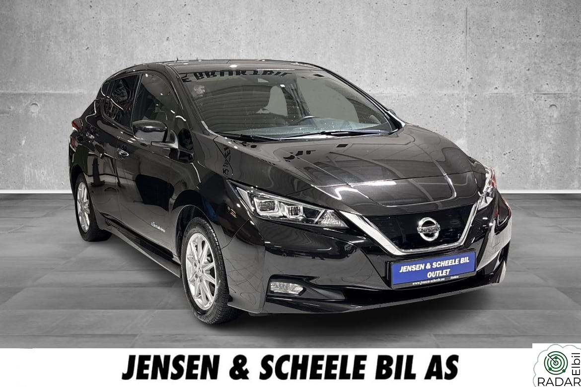 NISSAN LEAF 40kWh 40KWH. Ryggekamera, 360, Navi, DAB, Varmepumpe