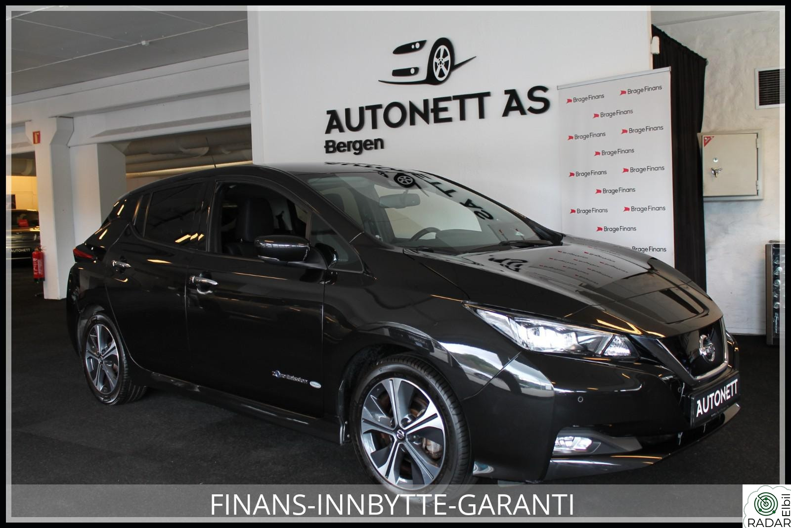 NISSAN LEAF 40kWh 40KW,EU-OK TIL MARS 2028,DAB+,KAM,S/V-HJUL,GARANTI!