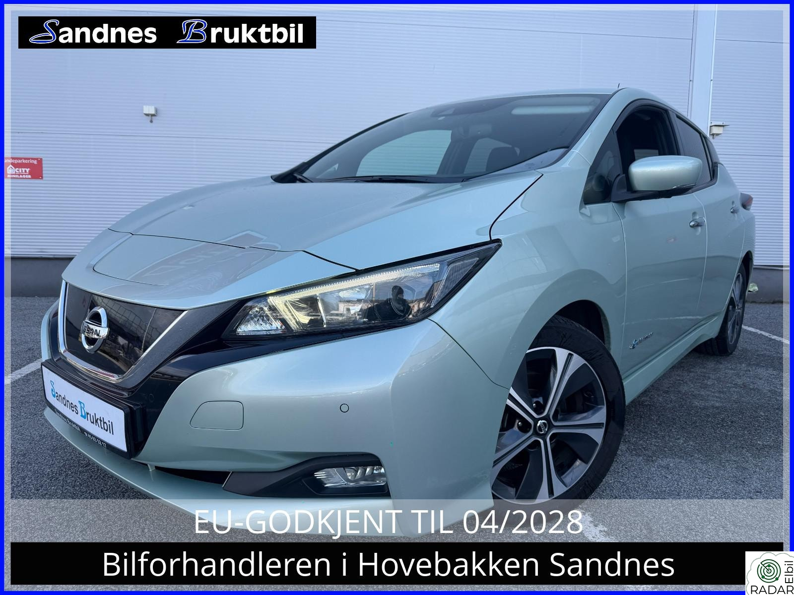 NISSAN Leaf 40kWh 40kWh,ACC,TLF,DAB,LED,360KAMERA,NAVI,KEYLESS,VARME RATT