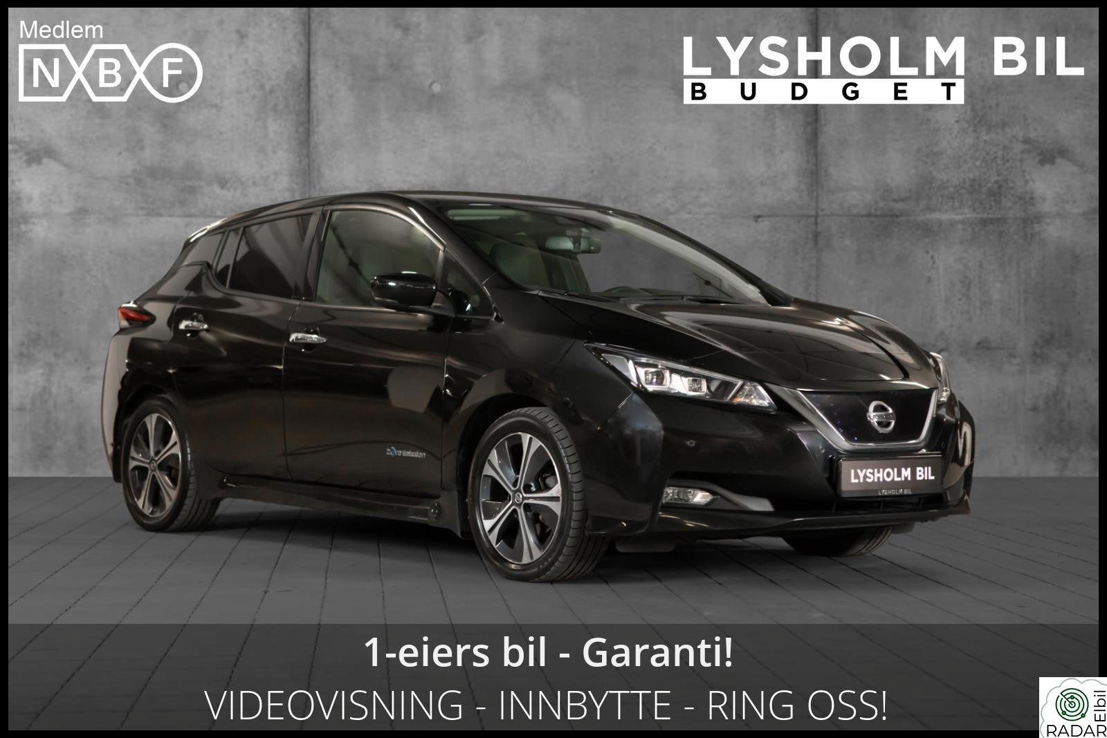 NISSAN LEAF 40kWh 40kWh/Skinn/Bose/Acc/Keyless/Navi/Led/Rattvarme/Navi