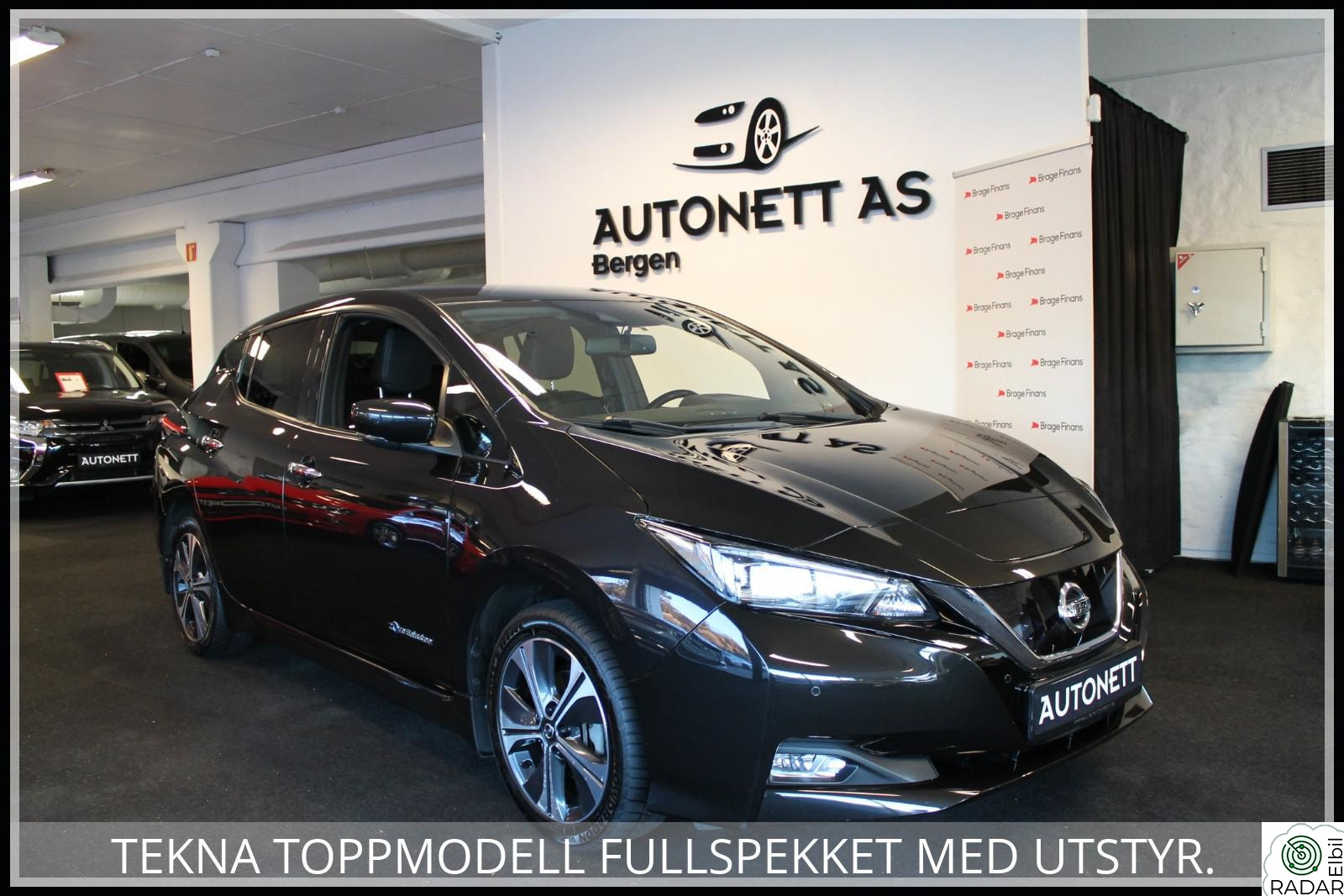 NISSAN LEAF 40kWh TEKNA,SKINN,V-PUMPE,BOSE,SERVICE/EU NÅ,EU-OK TIL 2028!