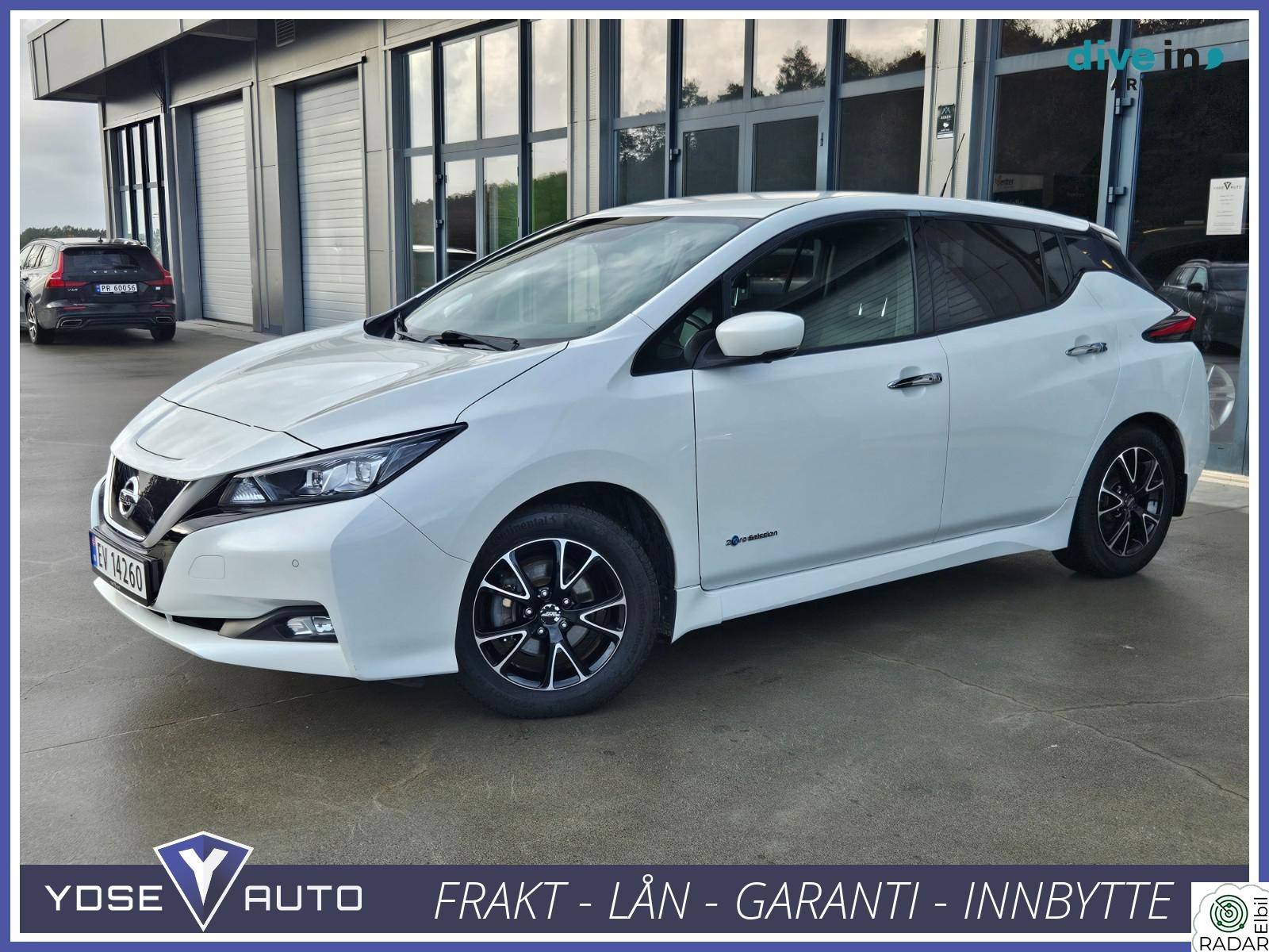 NISSAN LEAF 40kWh 40kWh 360Kam D.Skinn Navi V.ratt Acc DAB BT EU 10/26