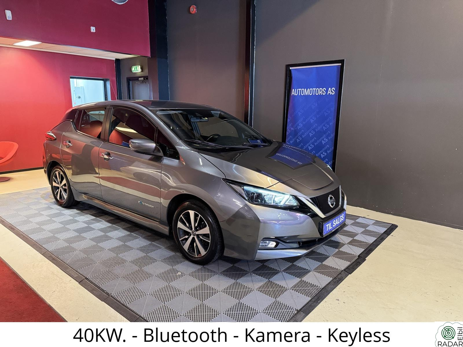 NISSAN Leaf 40kWh 40KW. Hengerfeste / Keyless /Acc/Kamera/V.pumpe/E-pedal