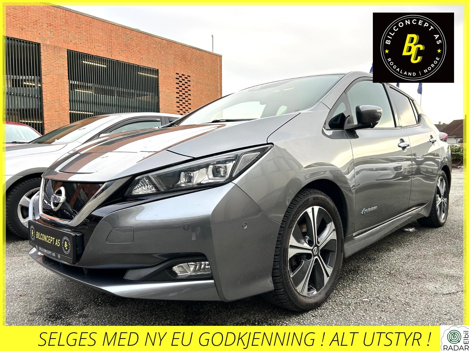 NISSAN Leaf 40kWh Tekna 270km Skinn/360Kamera/Navi/ACC/Rattvarm./Bose++++