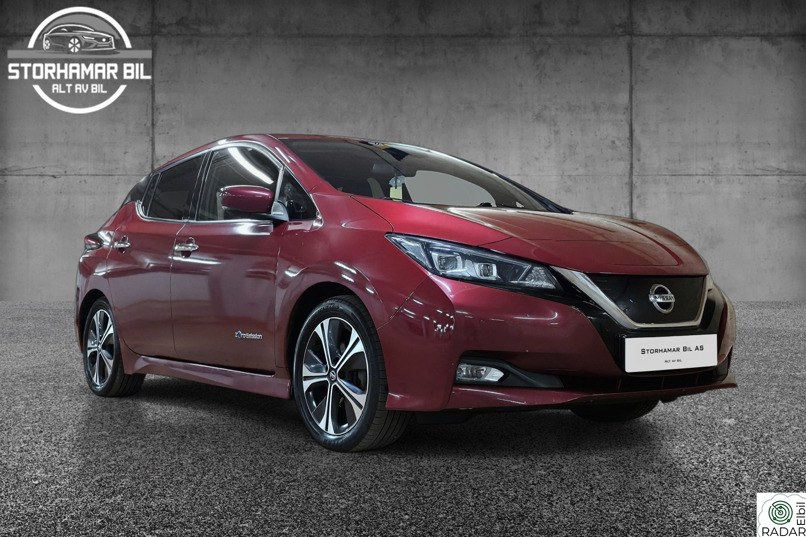 NISSAN Leaf 40kWh 40kWh 150HK AUT/Cruise/Navi/Park.S/Rygge.K/EL.S/DAB+/++