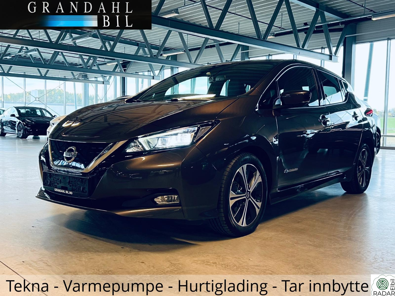 NISSAN Leaf 40kWh 40 Kwh - TEKNA - 360 grader k. - Varmepumpe - Tar innb.