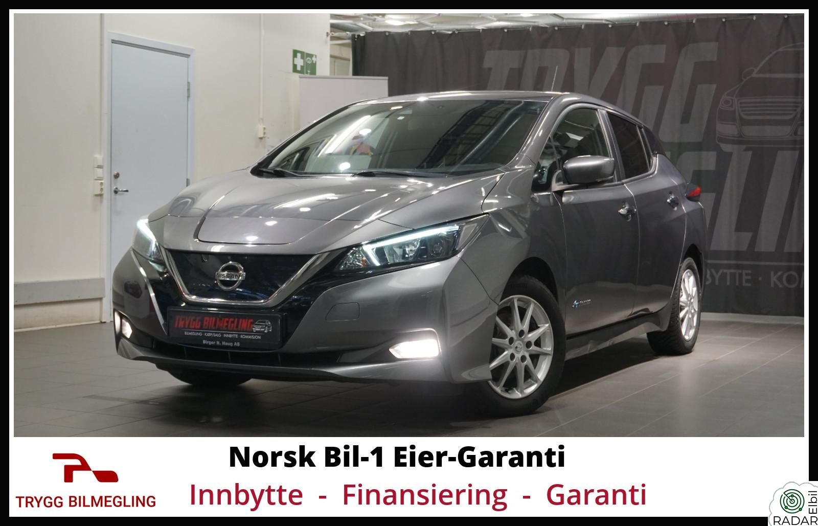 NISSAN Leaf 40kWh 40kWh Zero Emission 270km WLTP-Norsk Bil-1 Eier-Garanti