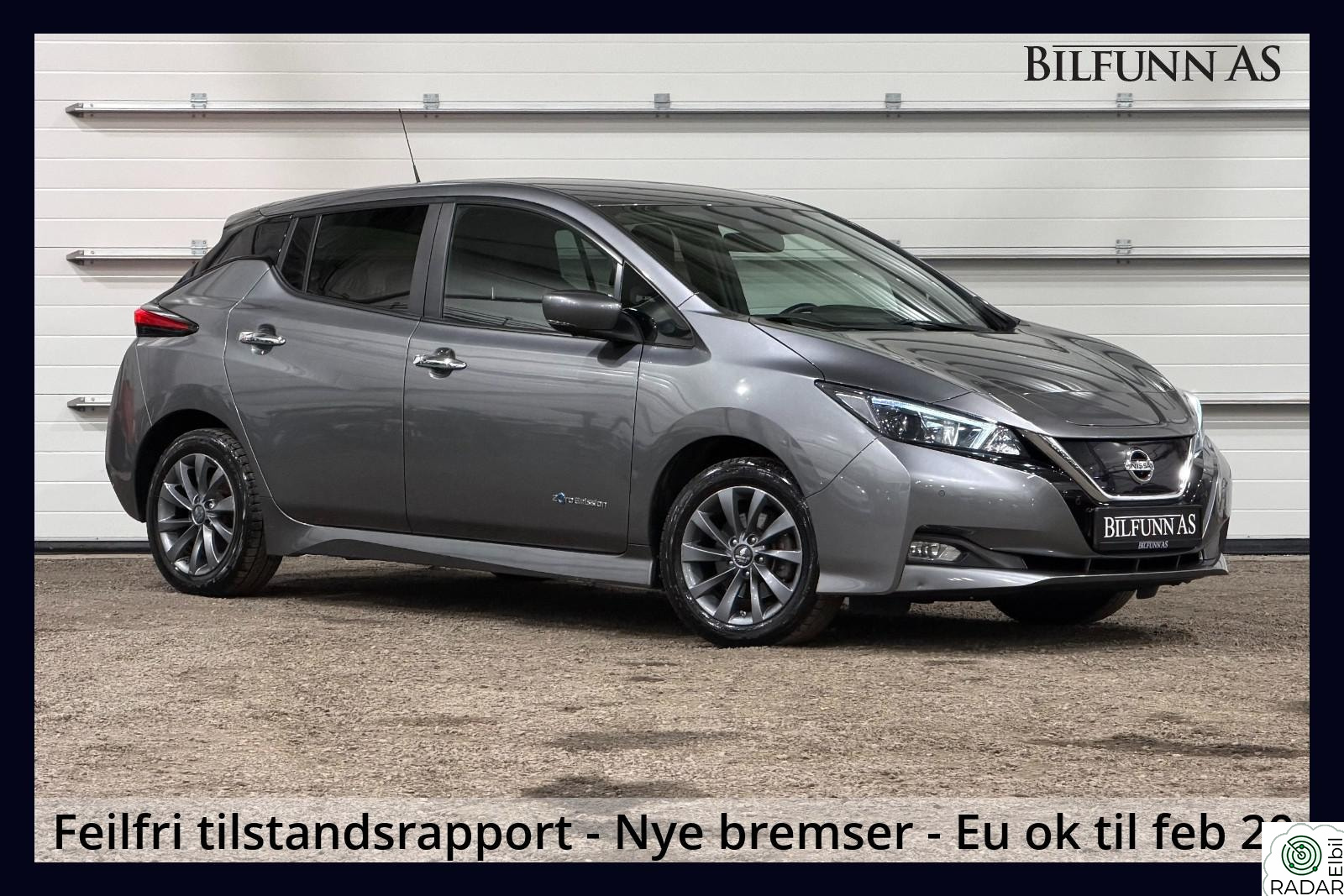 NISSAN Leaf 40kWh 40 kWh, ACC, Feilfri Tilstandsrapport, Norsk, Pen bil