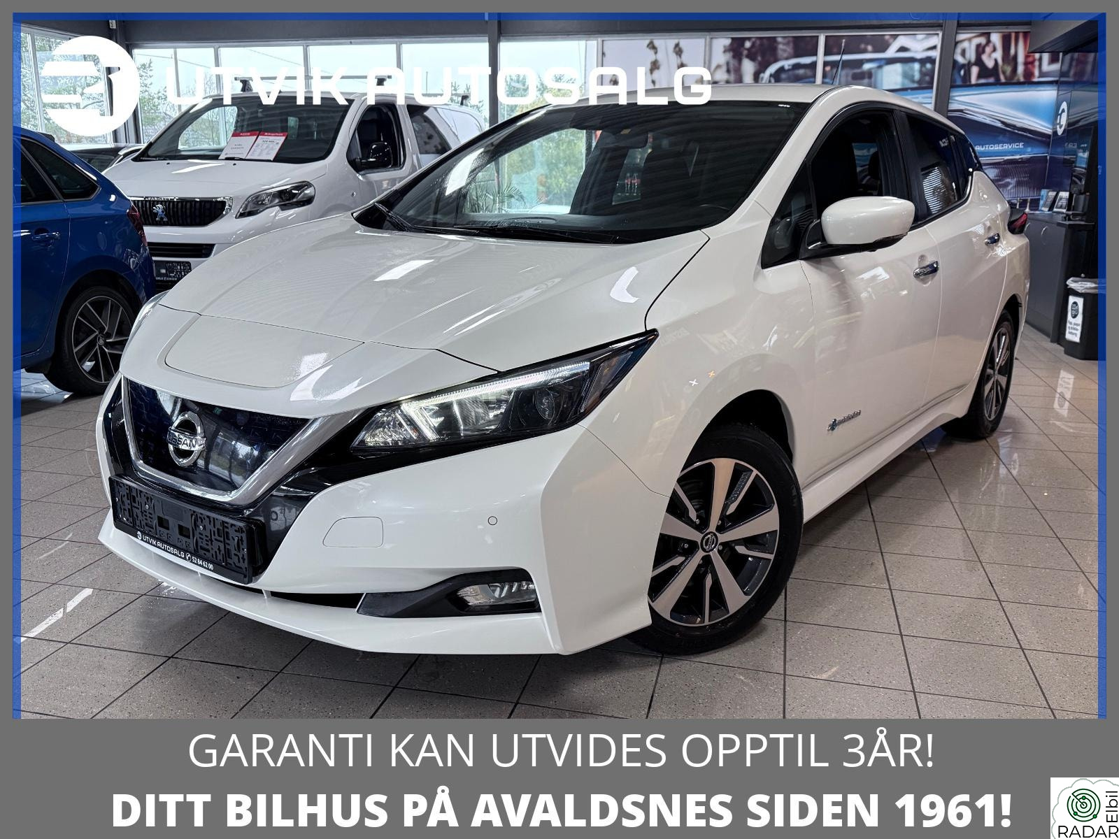 NISSAN Leaf 40kWh 150HK 270KM WLTP/ACC/360KAMERA/E.PEDAL/RATTVARME++
