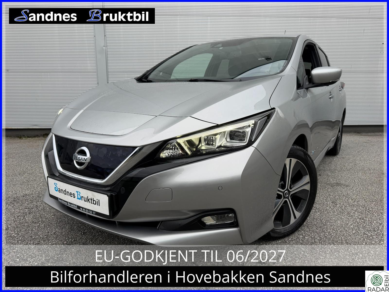 NISSAN Leaf 40kWh 40kWh,DELSKINN,360KAMERA,ACC,NAVI,TLF,DAB+,VARME RATT