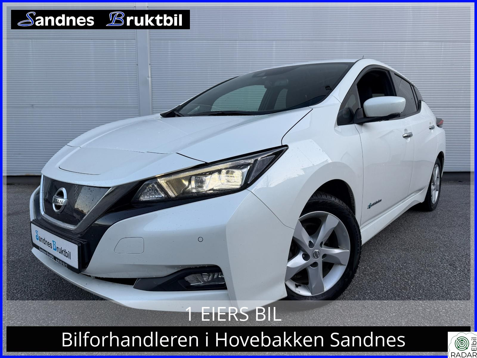 NISSAN Leaf 40kWh 40kWh 360 KAMERA,ACC,NAVI,TLF,DAB+,VARME RATT,LED,USB