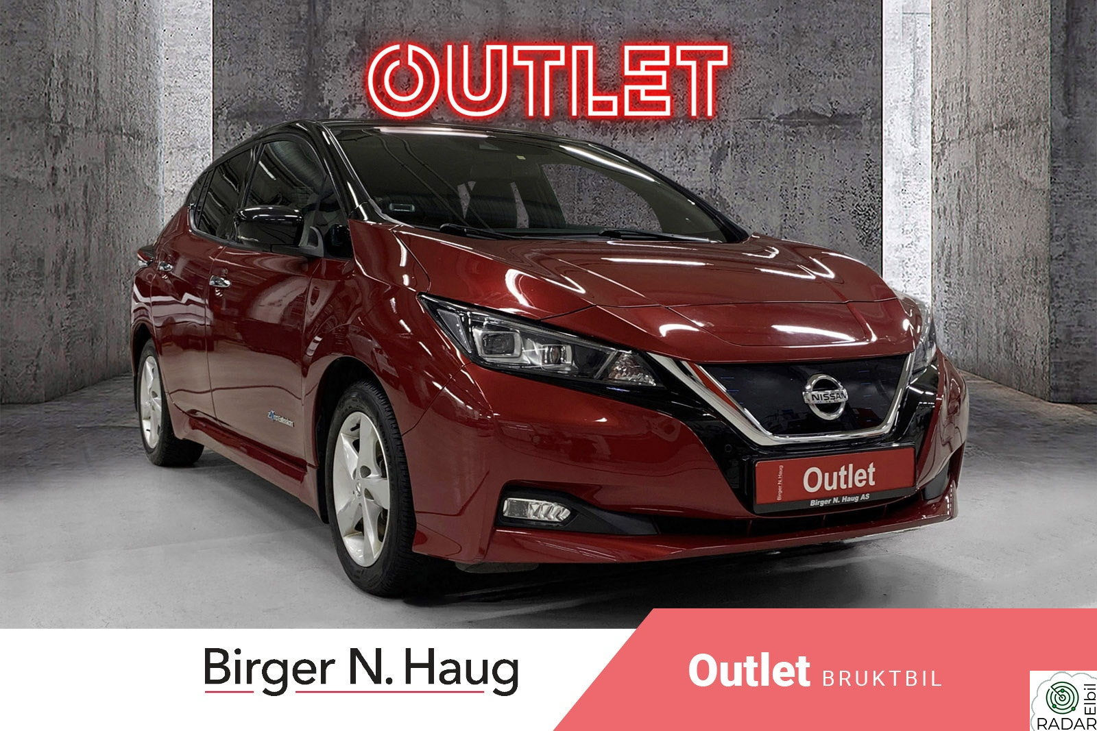 NISSAN Leaf 40kWh 40kWh Tekna OUTLET | RØD LEAF TEKNA ANKOMMET!