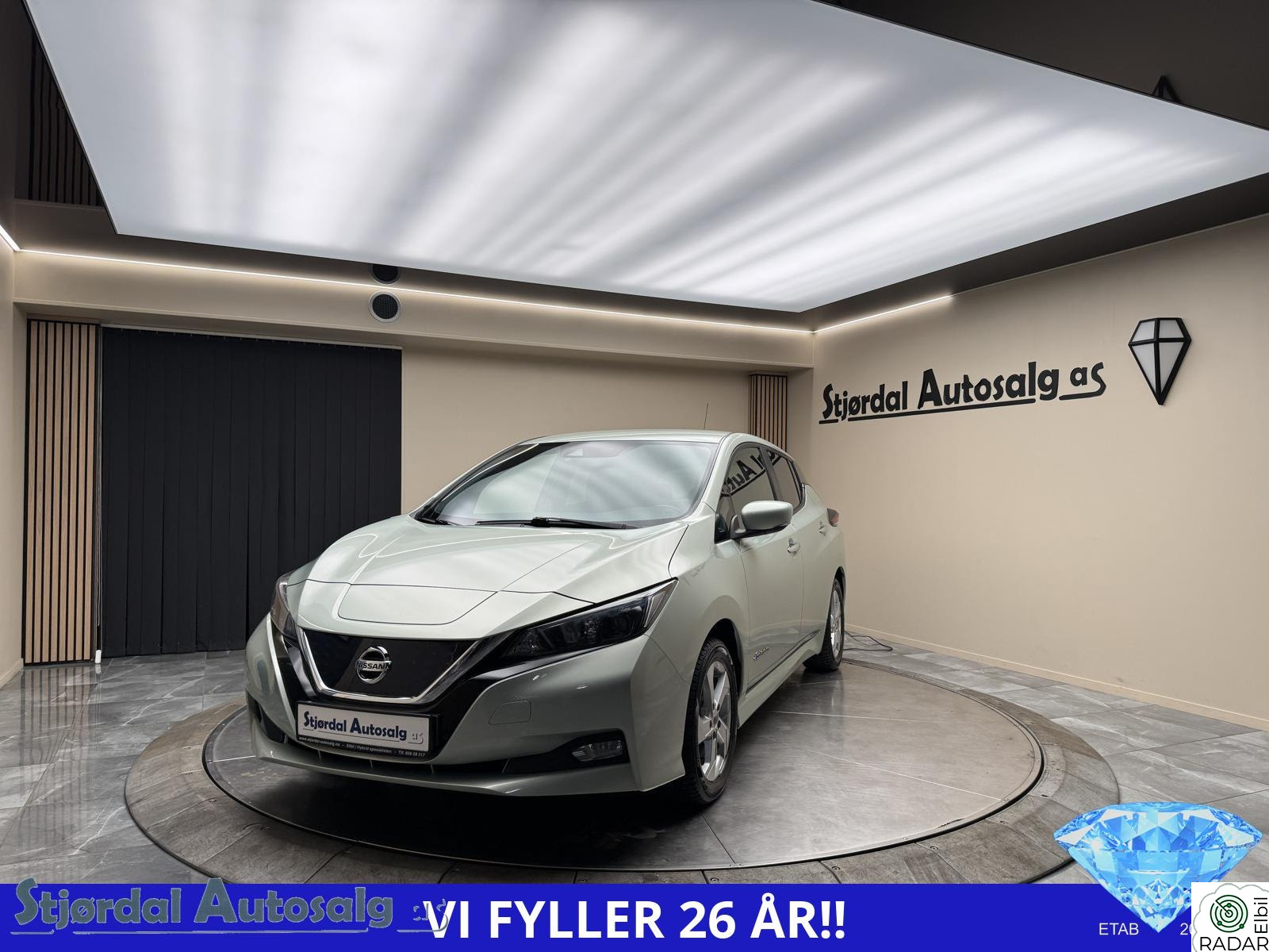 NISSAN Leaf 40kWh Navi,Kamera,DAB,360,ACC,APP,Velholdt,Ny i Norge