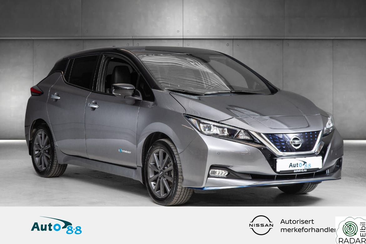 NISSAN Leaf 62kWh BRUKTBILKAMPANJE/PROPILOT/BOSE/VARMEPUMPE/NAVI/SKINN/