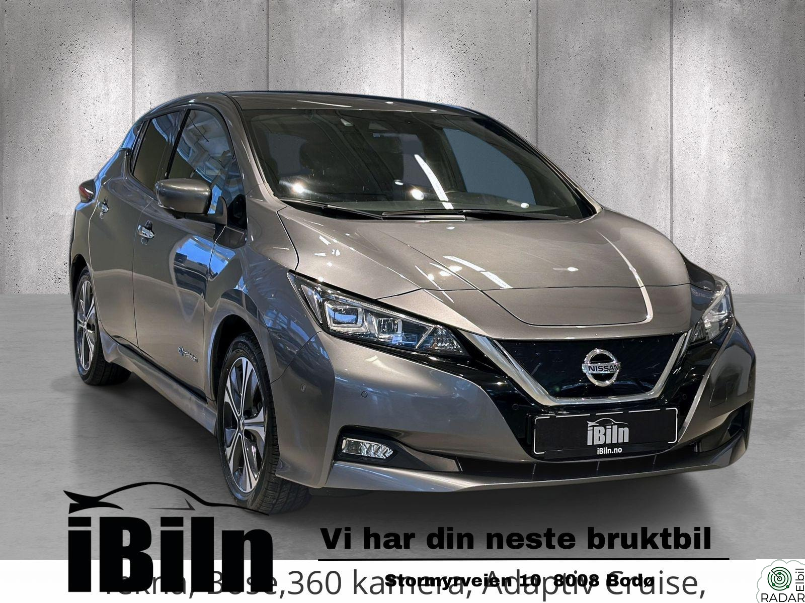 NISSAN Leaf 40kWh 40kWh, Tekna, Bose, 360 kamera, Adaptiv Cruise, 1 eier!