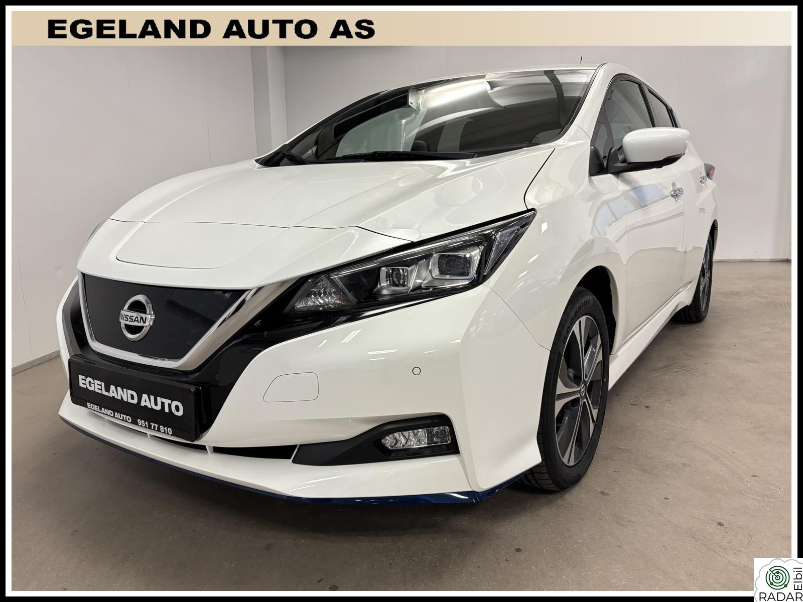 NISSAN Leaf 62kWh 62kWh 385Km Rekkevidde 360* ACC Keyless EU ok 09/2027++