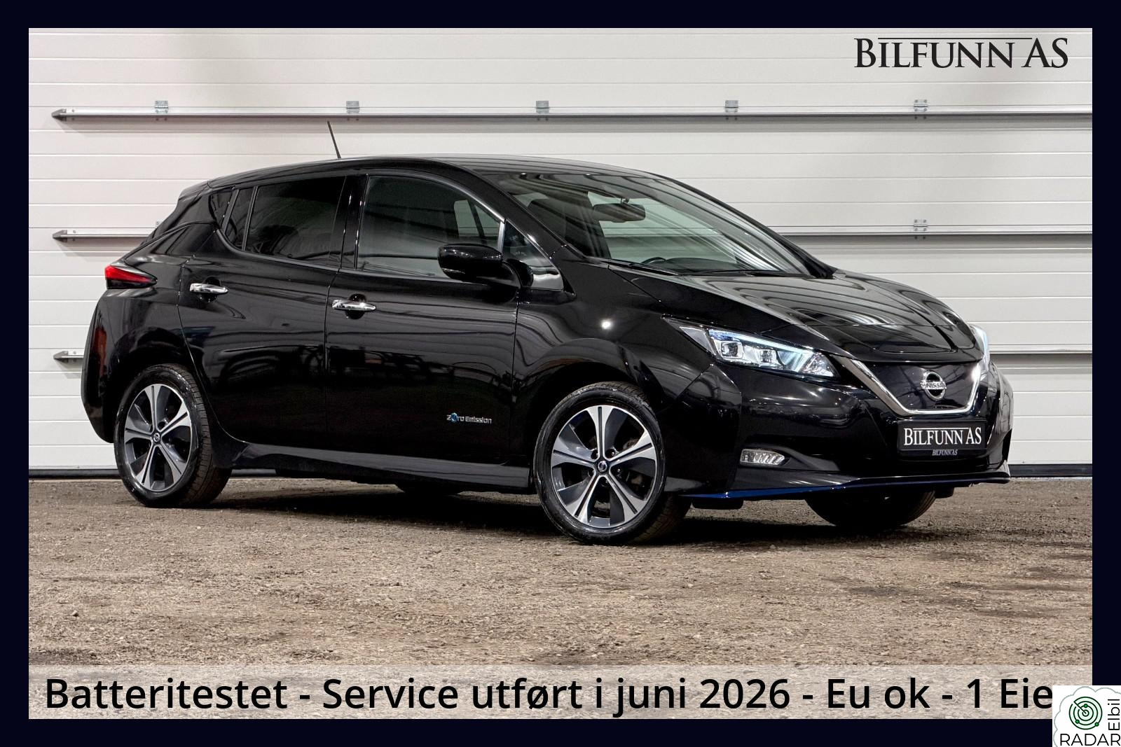 NISSAN Leaf 62kWh e+ Tekna 62kWh, 385km, Batteri 90%, Skinn , 1 eier