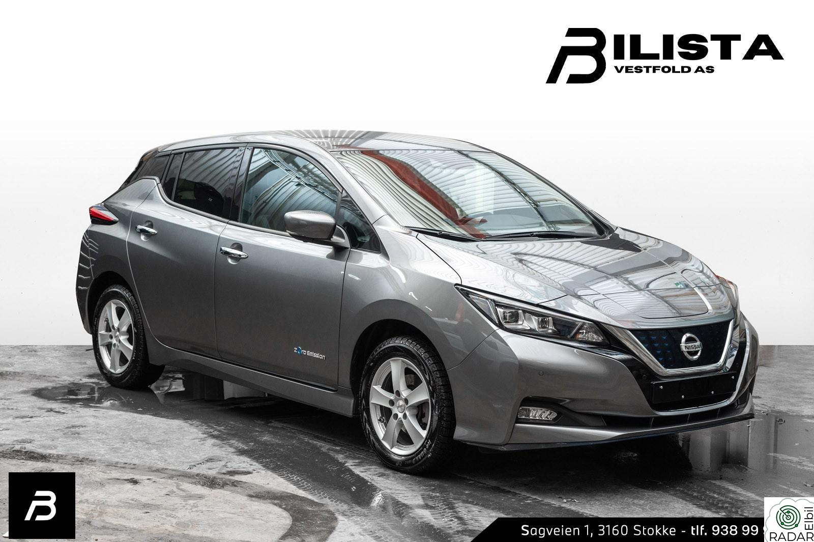 NISSAN Leaf 62kWh 62kWh 385km Tekna Bose R.kam ACC Skinn 1 eier EU2028++