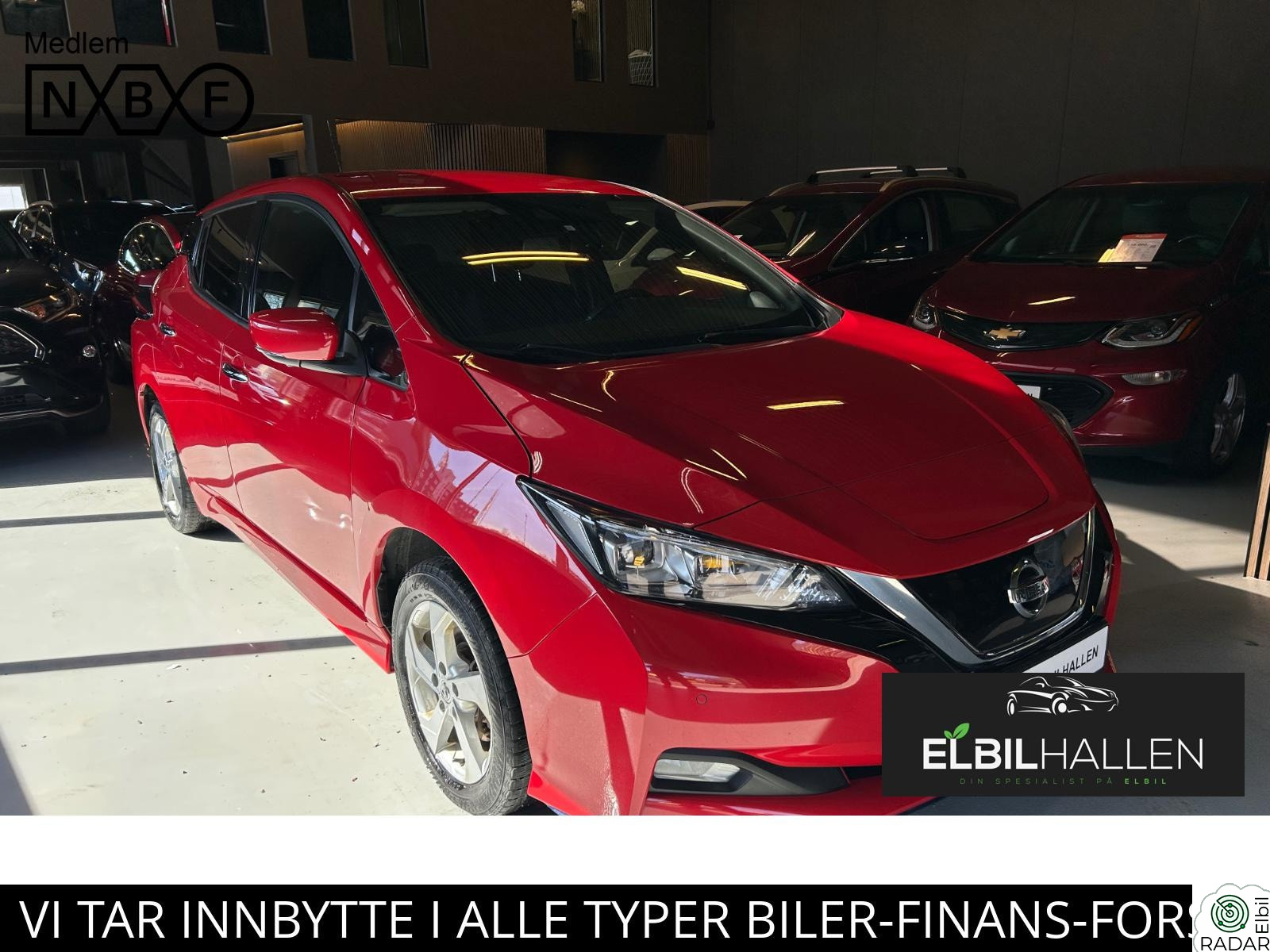 NISSAN Leaf 62kWh 62kW/218HK/NORSK/360 KAMERA/APPLE/DAB/NAVI/LED/V.PUMPE+