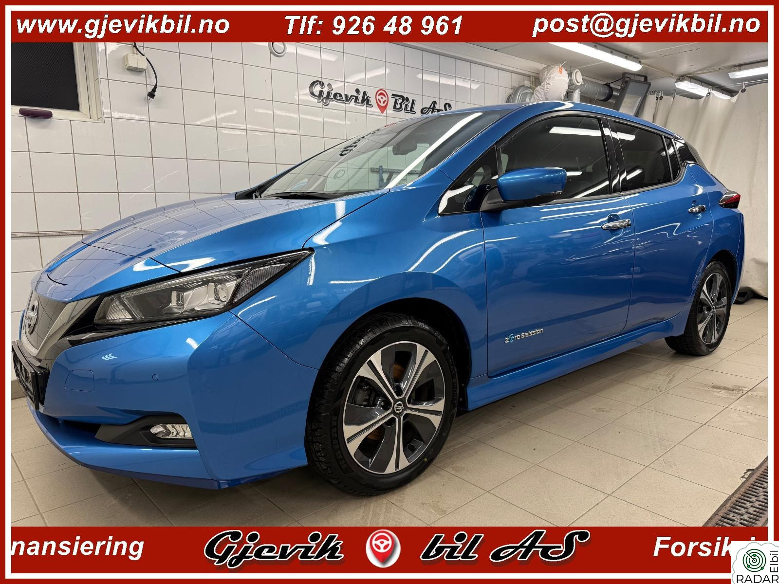 NISSAN Leaf 62kWh Tekna topputgave, en eier alle servicer. Meget velholdt