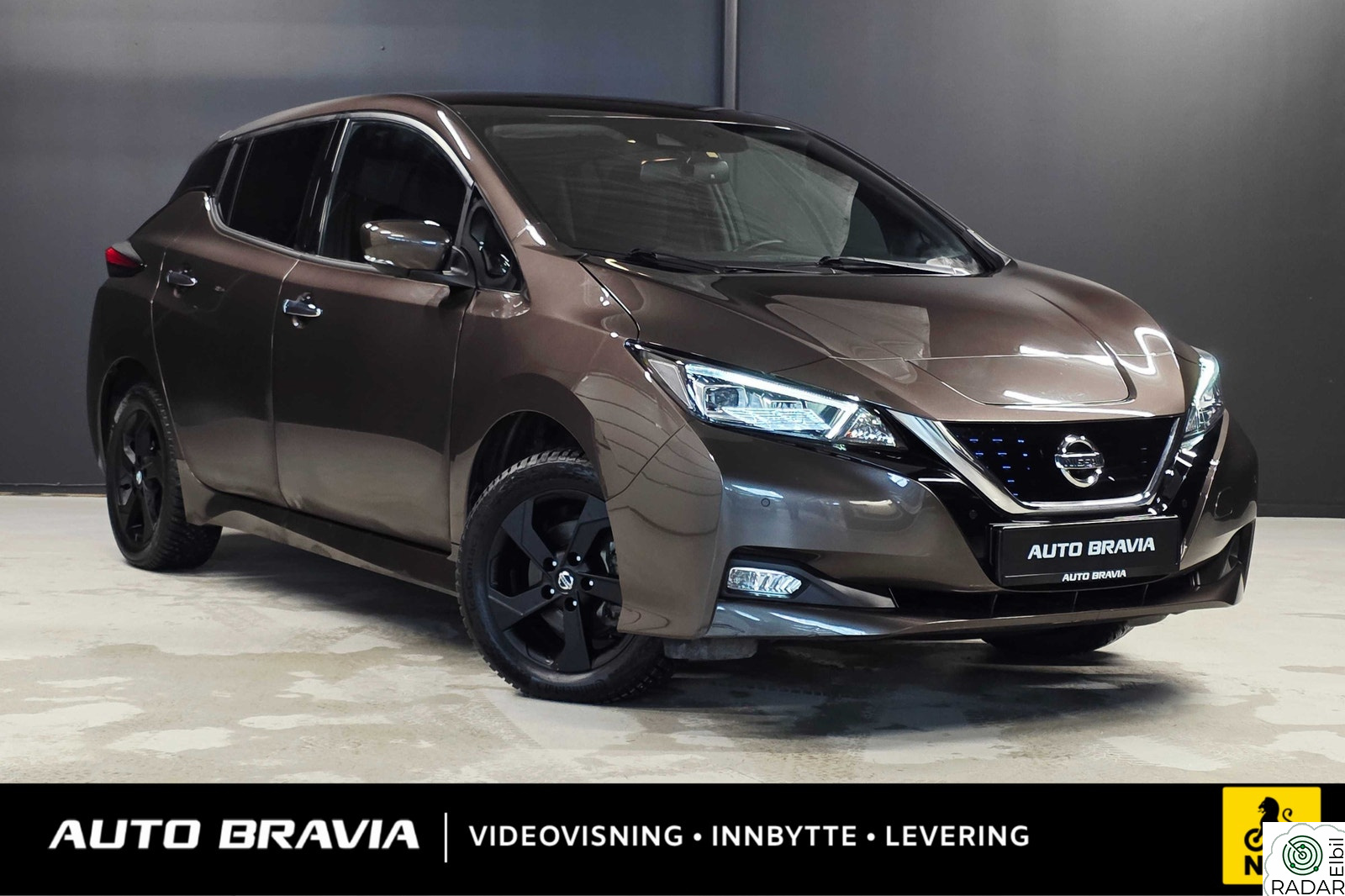 NISSAN Leaf 62kWh 62KWH/385KM/ACC/360 KAM/V.PUMPE/RATTVARME/NAF TEST++