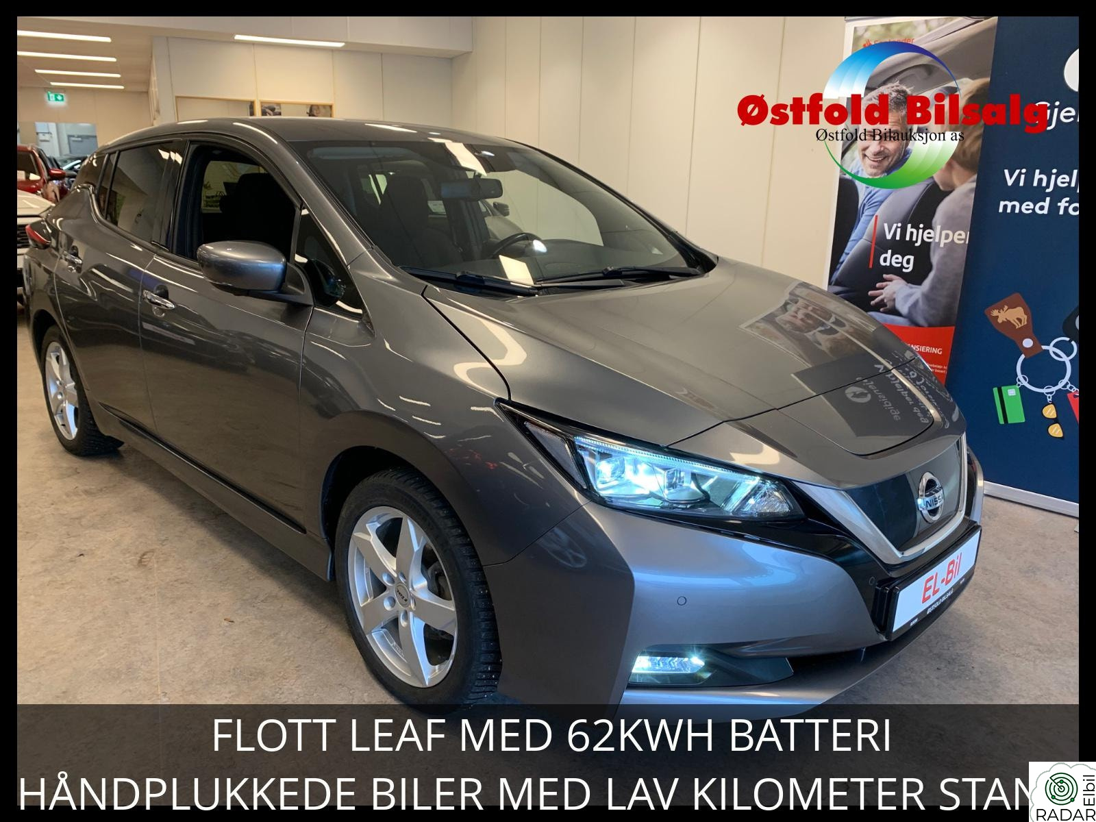 NISSAN Leaf 62kWh 62KWH/218HK/385KM-WLTP CONNECTA ACC 360 NAVI BLIS KEYL