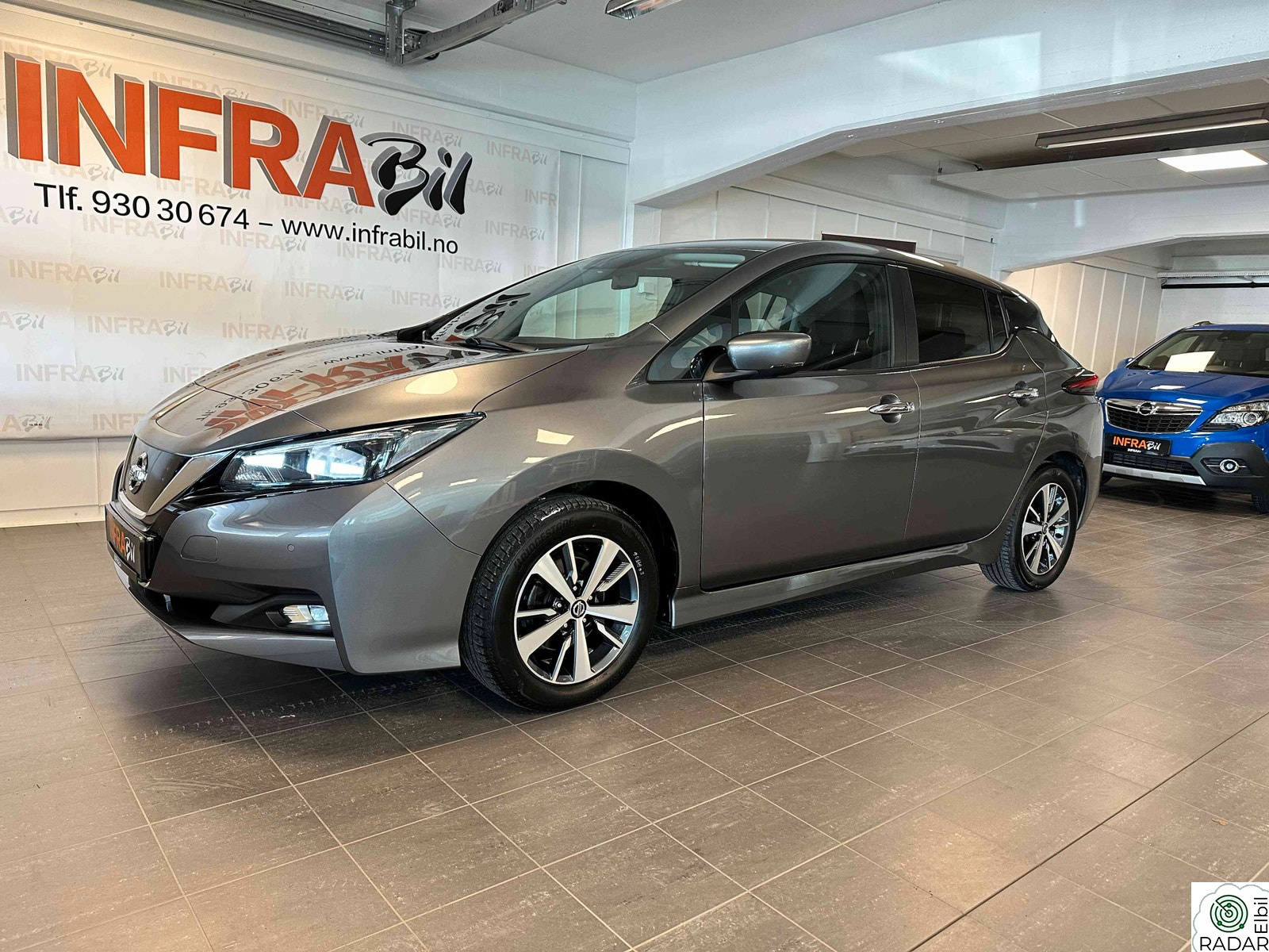 NISSAN Leaf 40kWh +360 KAMERA+NAVIG+VARME I RATT+MØRKE RUTER+NY EU