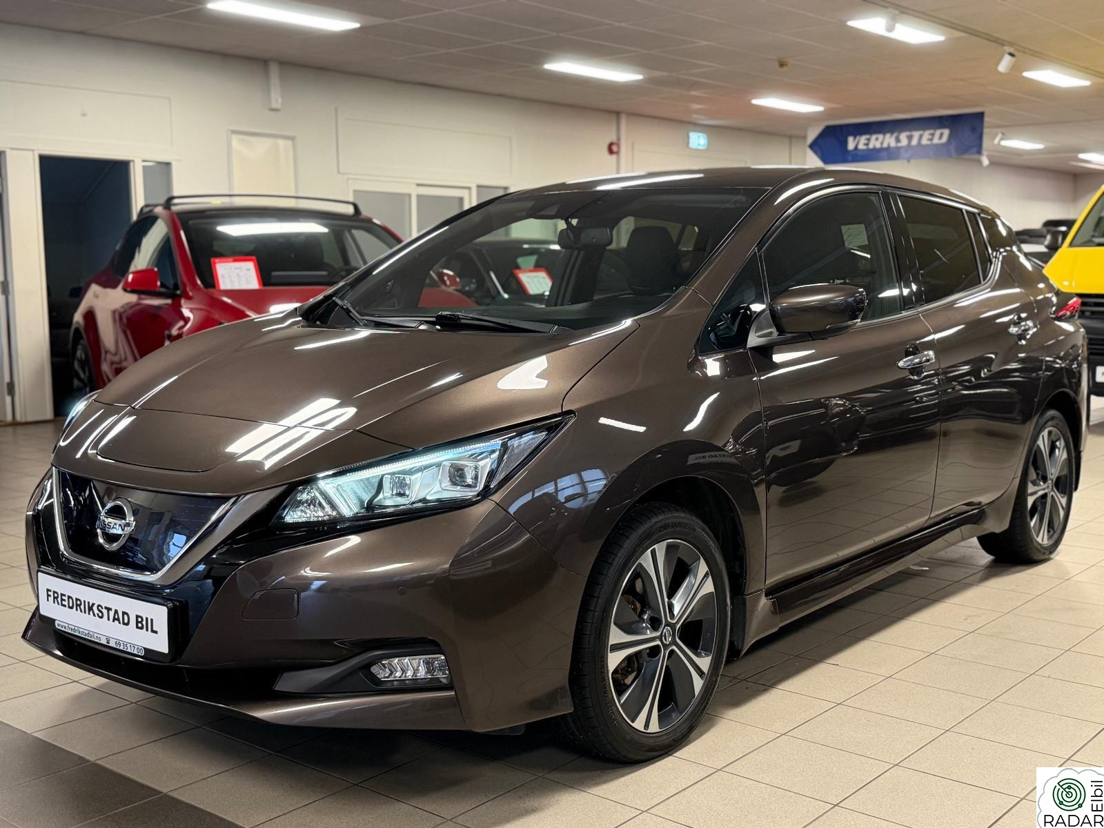 NISSAN LEAF 62kWh 62kWh 385KM WLTP-KAMERA-PROPILOT-DELSKINN-LED-VARMERATT