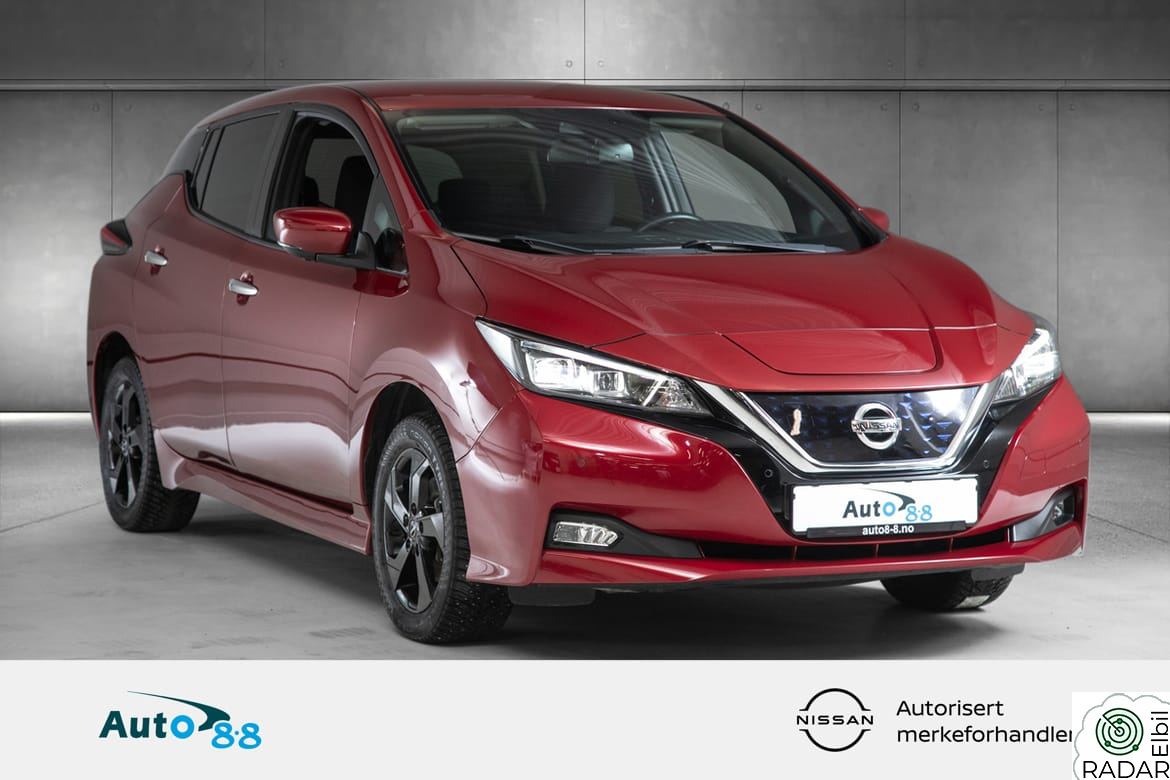 NISSAN LEAF 62kWh / VARMEPUMPE / NY.SERVICE / 360* KAM / ++!