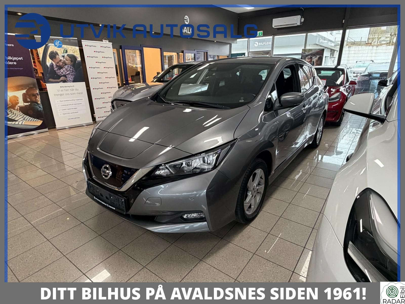 NISSAN LEAF 62kWh 62kWh 385KM WLTP/NAVIGASJON/360KAMERA/VARMERATT/ACC++