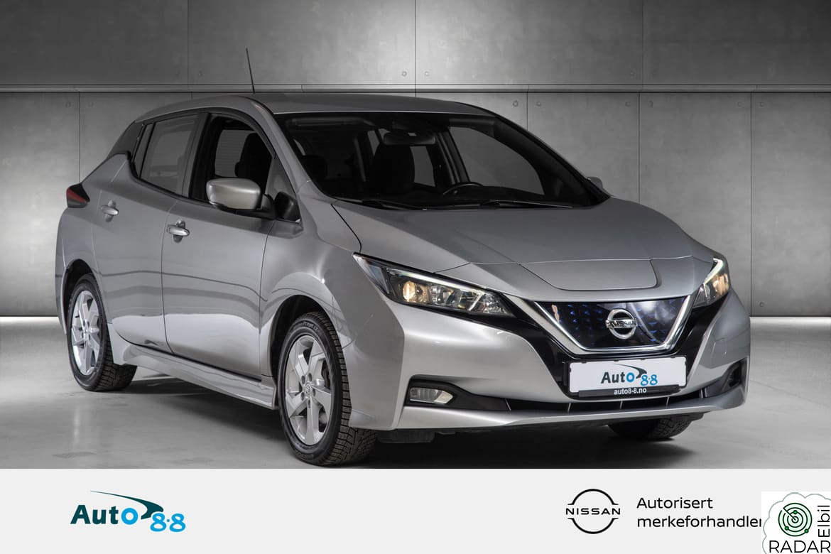 NISSAN LEAF 40kWh / LAV KM / DAB+ / VELHOLDT / VARMEPUMPE / ++!