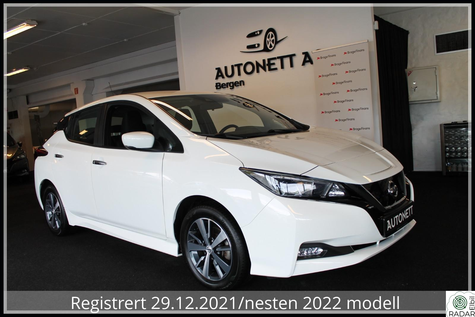 NISSAN Leaf 40kWh 40KW,DAB+,KAM,EU-OK TIL OKT-2027,S/V-HJUL,KUN 35.000KM!