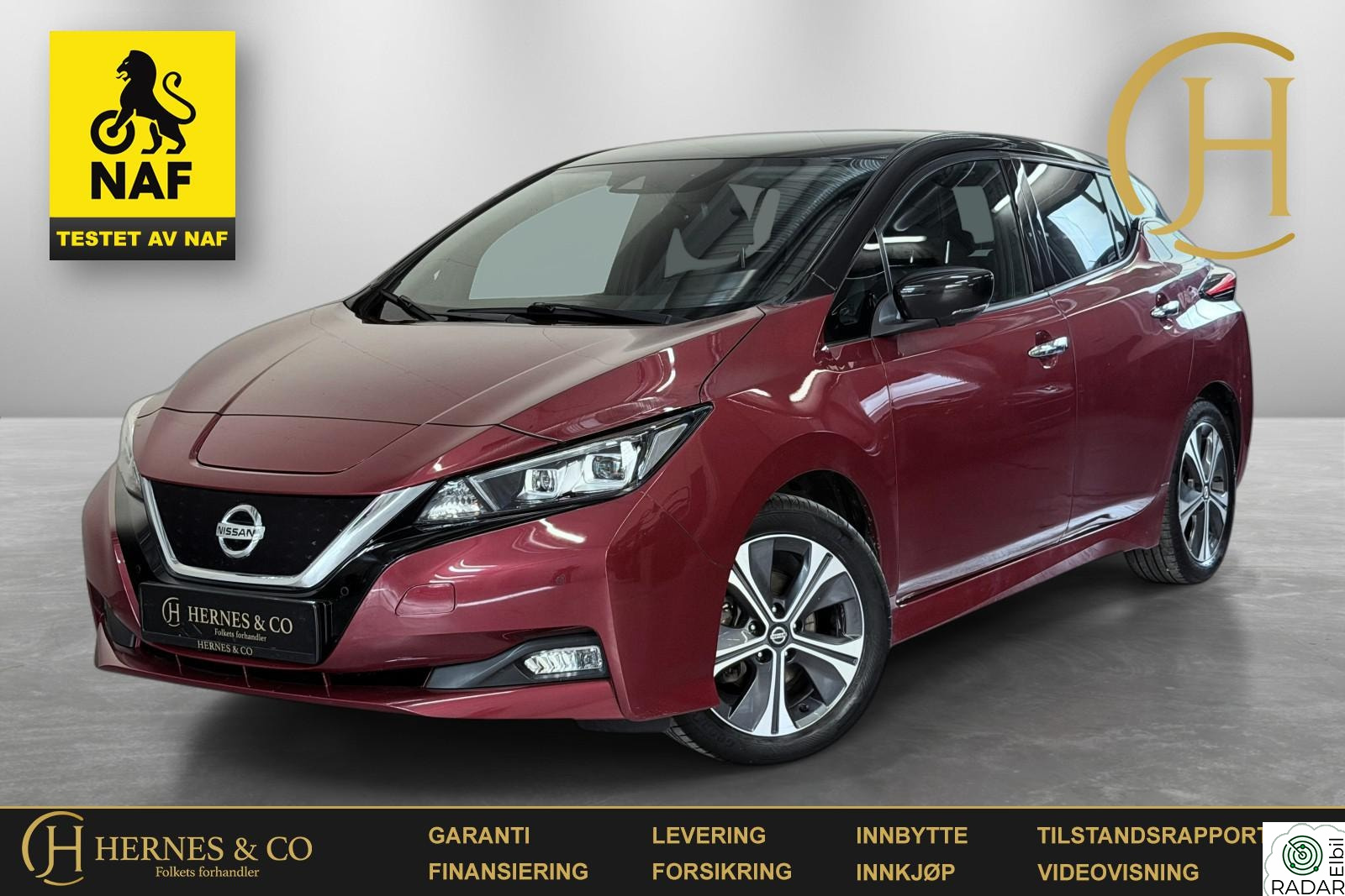 NISSAN LEAF 40kWh 40kWh/Norsk/Godt utstyrt/E-pedal/Navi/Dab/360kamera/+++