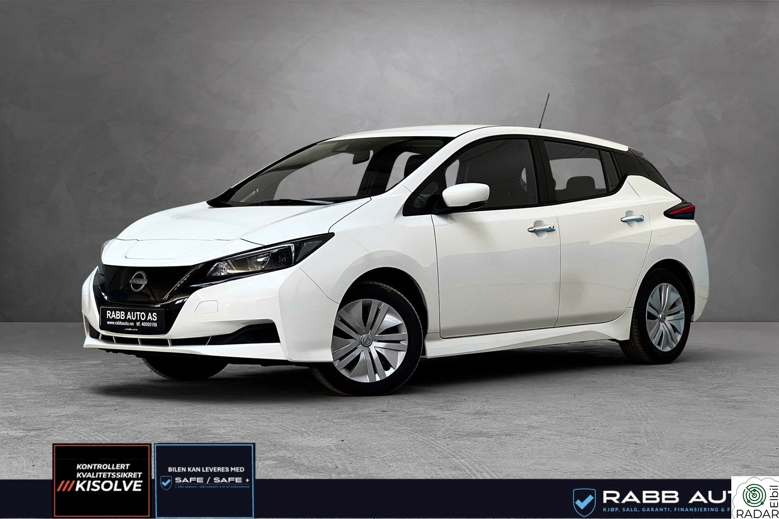 NISSAN LEAF 40kWh 150 hk/Hurtiglading/Oppvarmet ratt/2022modell/safe+
