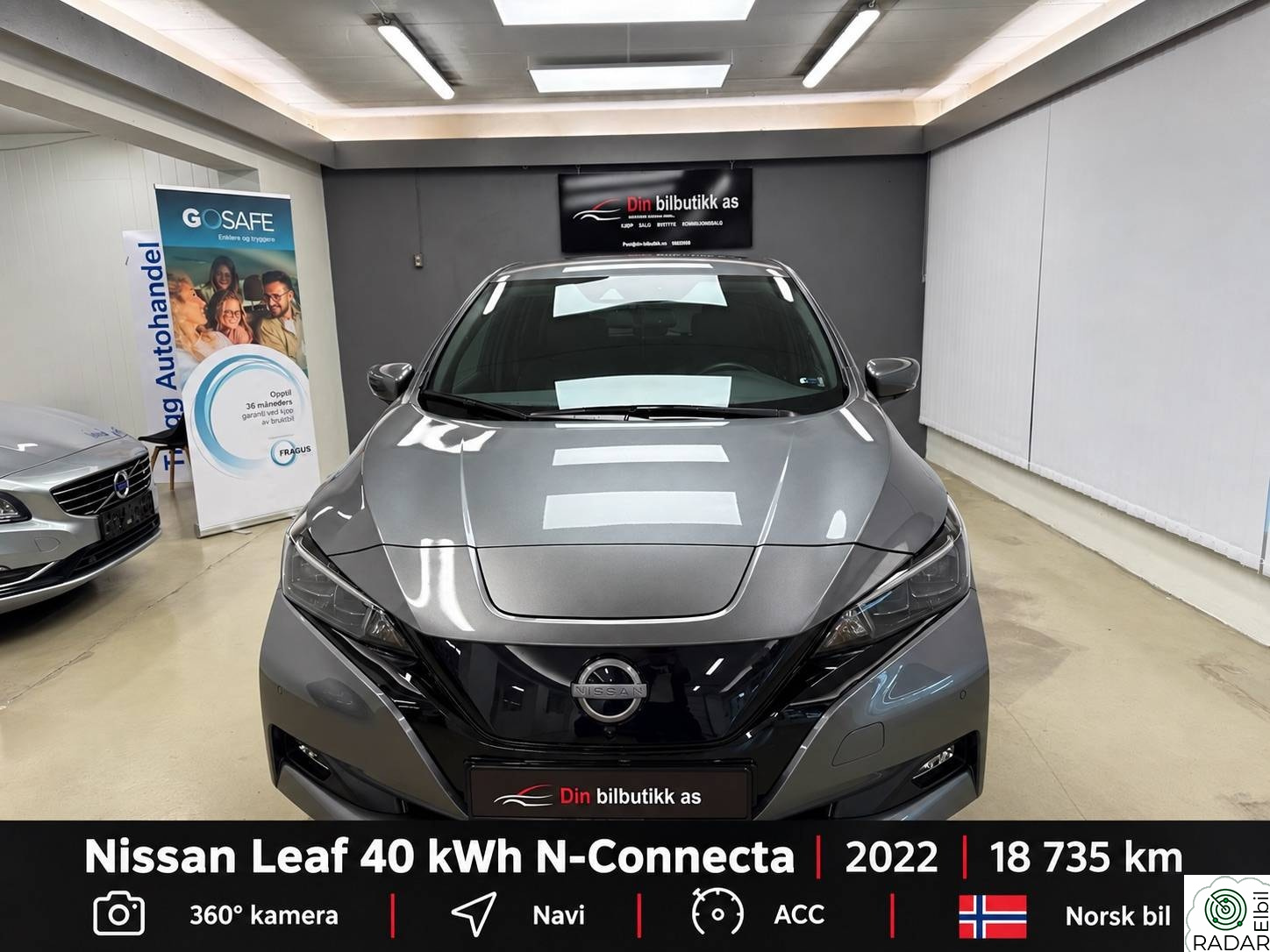NISSAN LEAF 40kWh Meget pen Nissan Leaf 40 kWh N-Connecta med lav km