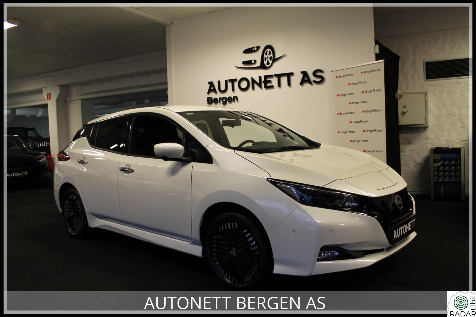 NISSAN Leaf 62kWh 62KW,TEKNA,SKINN,BOSE,VARMEPUMPE,360 KAM,S+V-HJUL