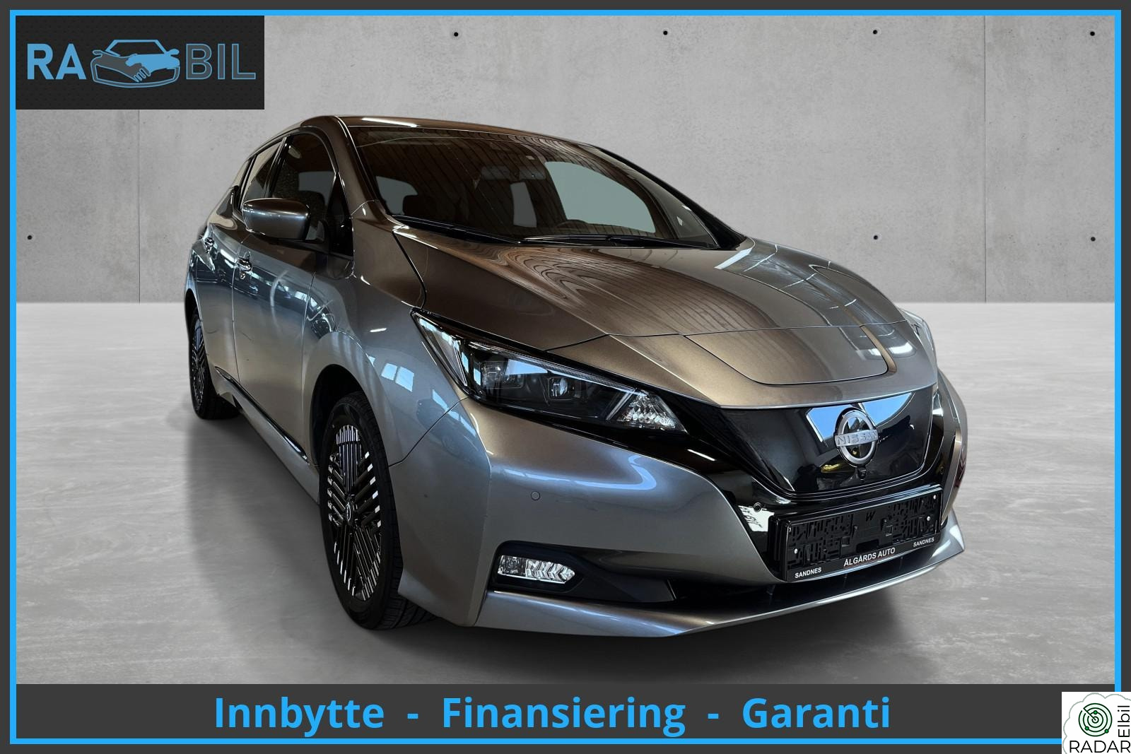 NISSAN LEAF 62kWh e+62kWh-395 KM-360 KAMERA-NY EU-NORSK-LAV KM