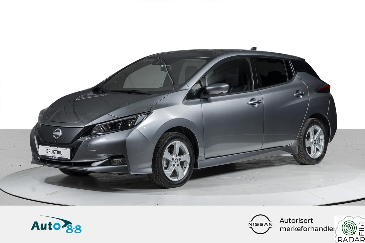 NISSAN LEAF 40kWh 39kWt 150hk TEKNA | Skinn og full pakke!