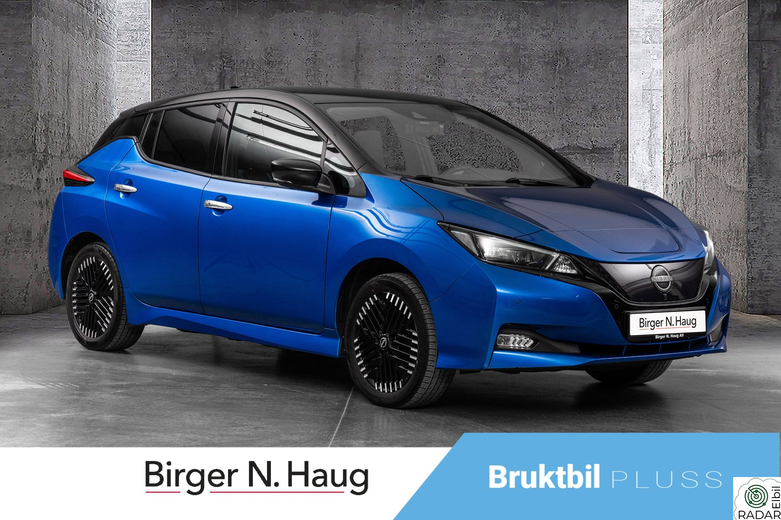 NISSAN LEAF 62kWh e+ 59kWh Tekna med tilstandsrapport og alle servicer.