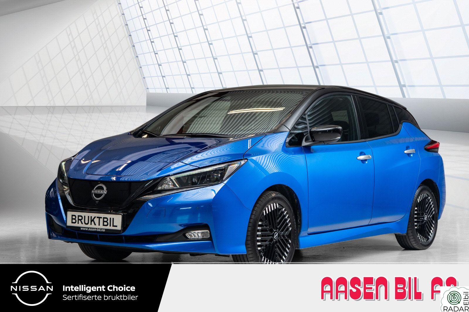 NISSAN LEAF 40kWh 39kWh Tekna m/ny service og råtøff fargekombo!