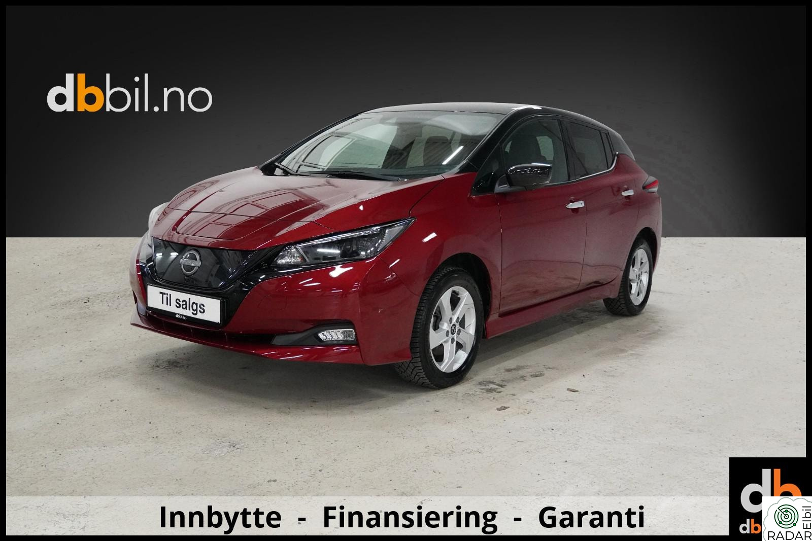 NISSAN LEAF 62kWh 62kWh 396 km Rekkevidde | Bose | Skinn | Navi | Tekna |