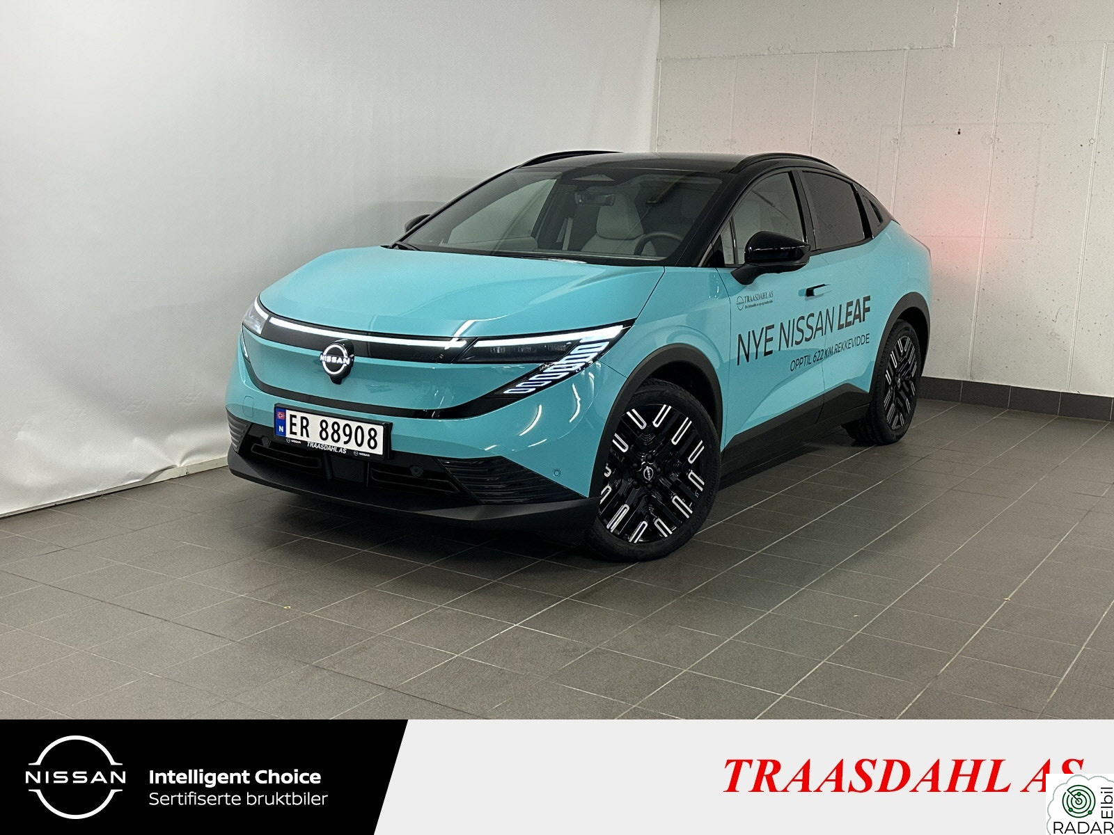 NISSAN LEAF 75 KWh Evolve HUD/MATRIX/MASSASJE/PANO/KROK/SKINN/V2L