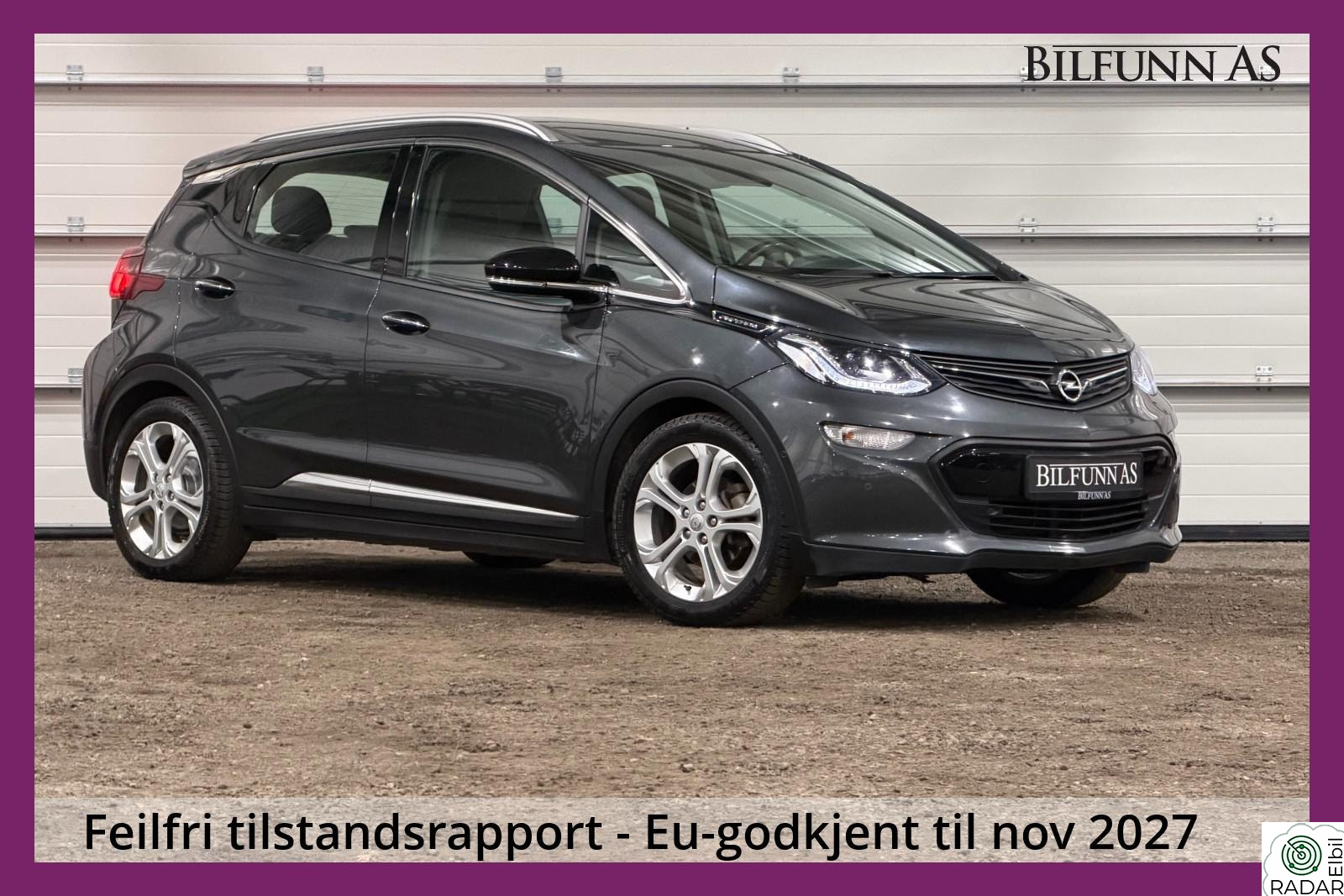 OPEL Ampera-e 64 kwh, 423 WLTP, Premium, Hovedbatteri byttet, Skinn